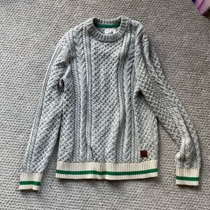 Gray fishermen’s sweater